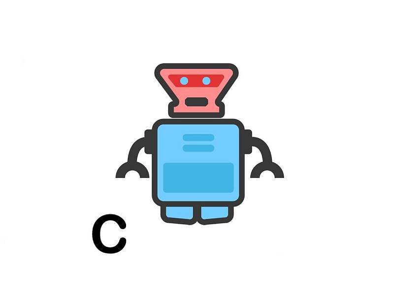 Správný robot se skrývá pod písmenem C.